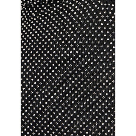 Self Portrait Printed Mesh Rhinestone Midi Dress - Size 0 - Picture 8 of 8